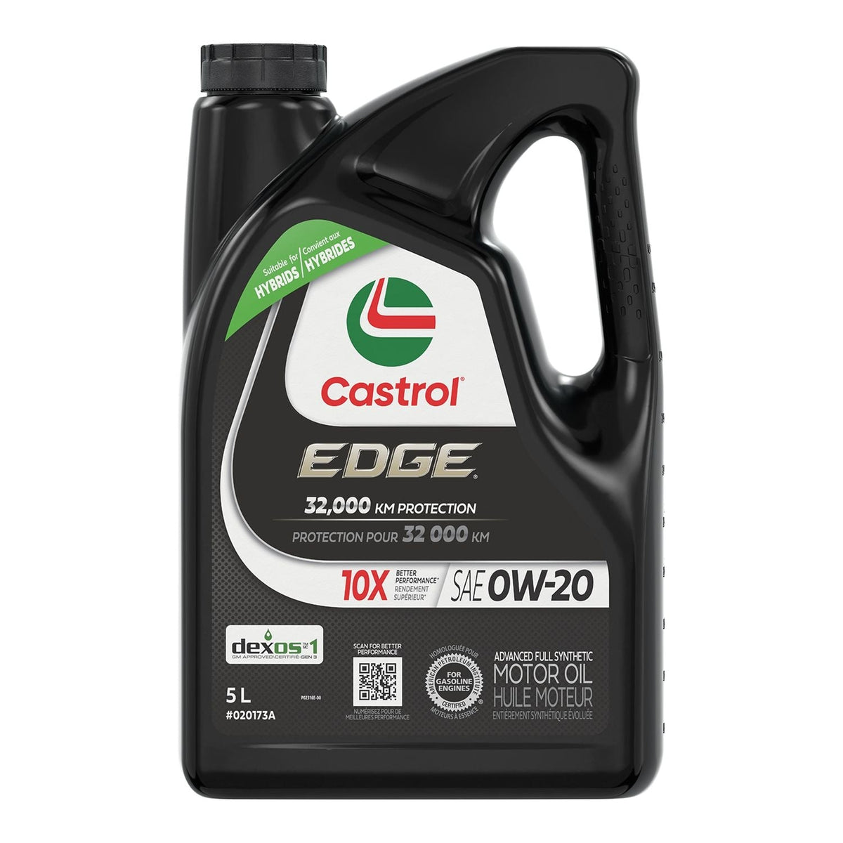 EDGE 0W20 Advanced Synthetic Engine/Motor Oil, 5-L