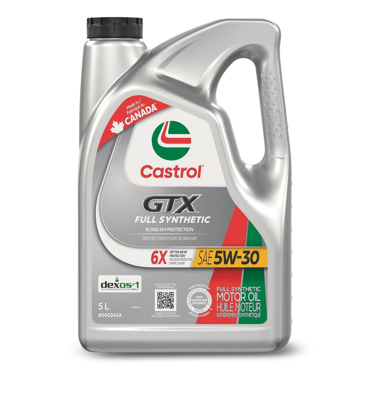 GTX Full Synthetic 5W30 Engine/Motor Oil, 5-L Jug