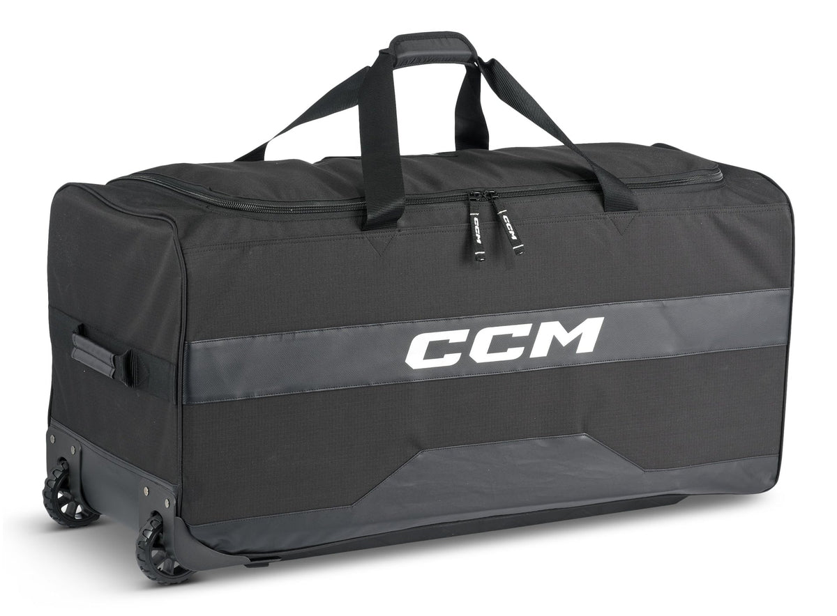 Hockey Bag, Wheeled, Senior, Black, 36-in