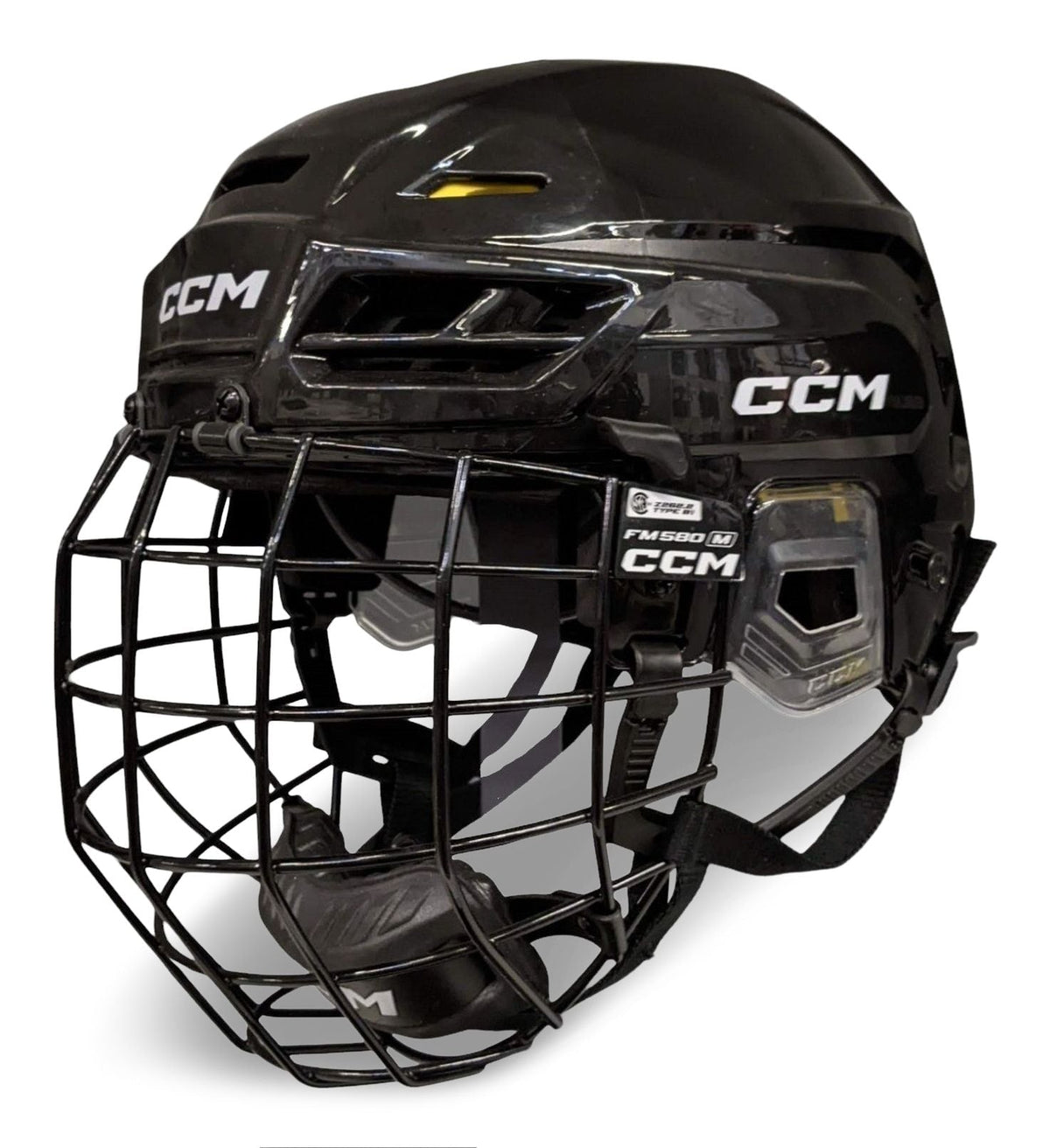 Tacks 120 Hockey Helmet & Cage Combo, Junior/Senior, Black, Various Sizes