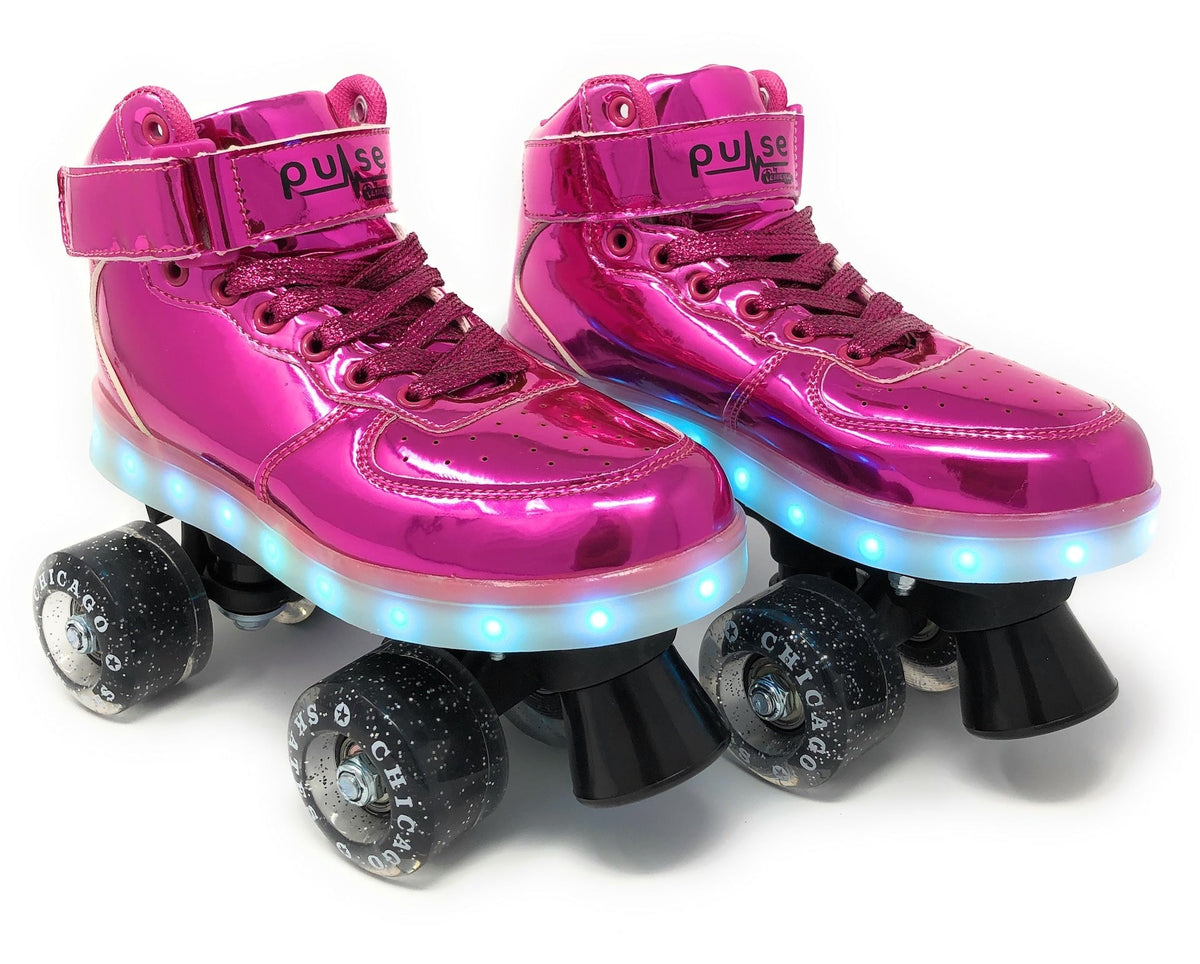 Pulse LED Light Up Rollerskates, Pink