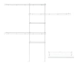 Deluxe Shelf & Rod Closet Organizer System Kit, 5-ft x 8-ft