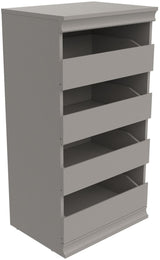 Modular Stackable 4-Drawer Closet Storage Unit, Taupe