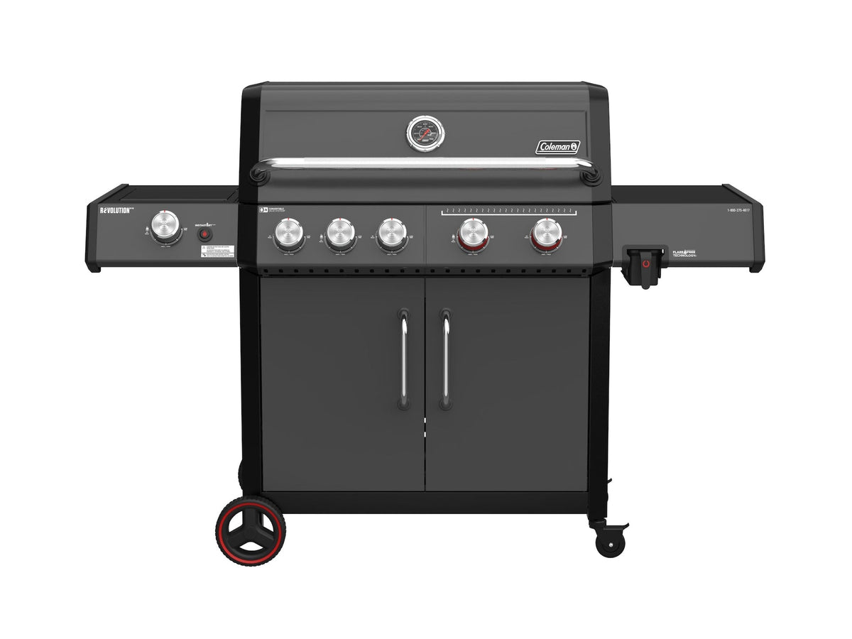 Revolution II 5-Burner Grill and Griddle Combo LP Gas BBQ