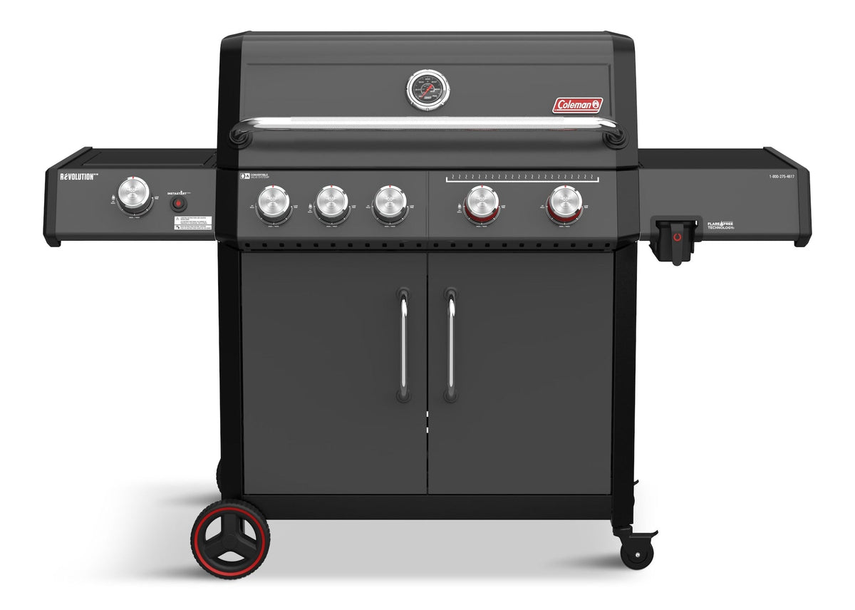 Revolution II 5-Burner Grill and Griddle Combo LP Gas BBQ