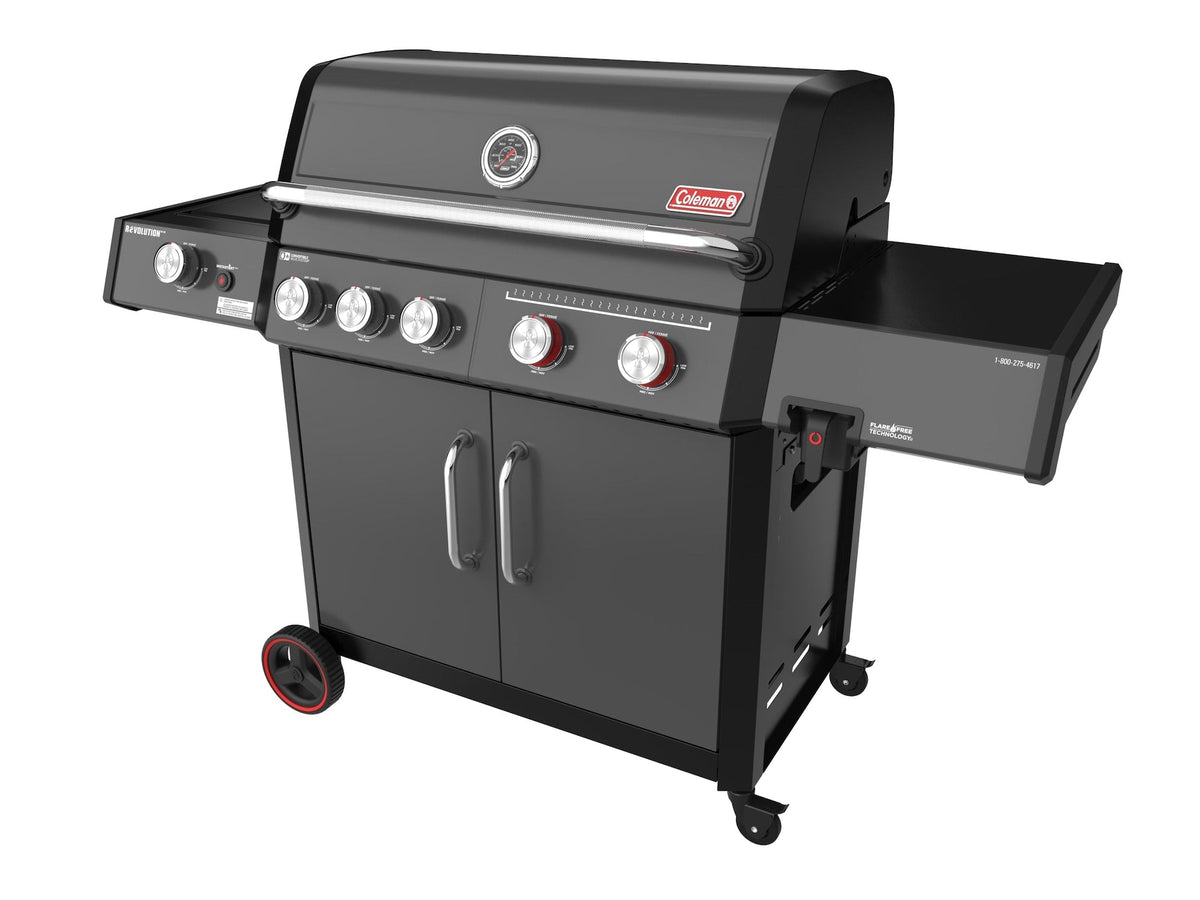 Revolution II 5-Burner Grill and Griddle Combo LP Gas BBQ