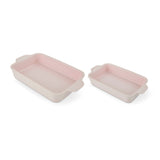 Nested Bead Rectangular Bake Dish Set, Pink, 2-pc