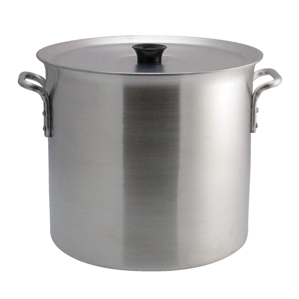 Heavy Duty Industrial Aluminum Stockpot with Handles, 32-L