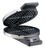 Round, Non-Stick Waffle Maker, Stainless Steel