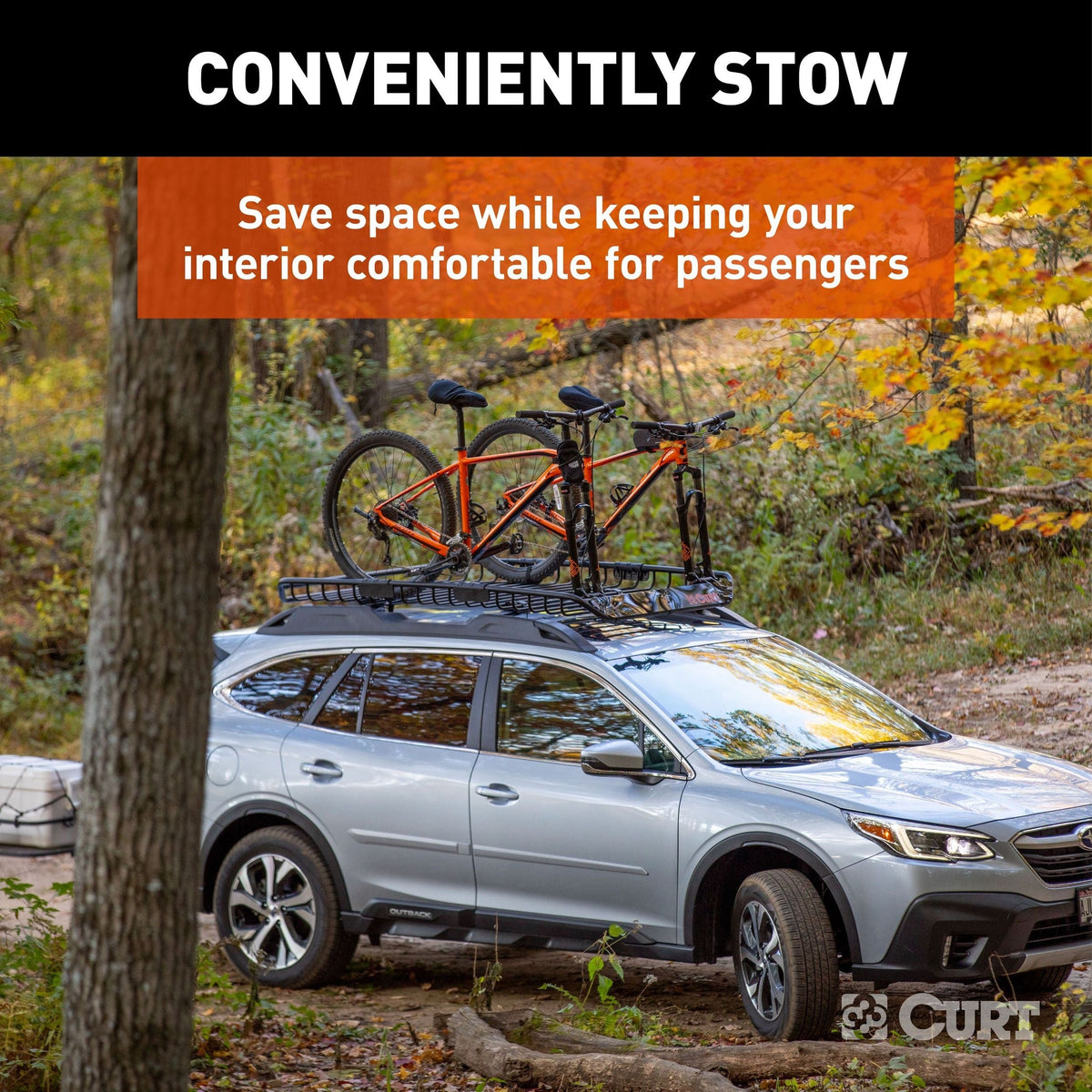 18124 Steel Roof Rack Cargo Basket/Carrier Extension, Black, 6-sq.ft