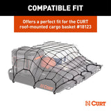 18218 Elastic Cargo Net with Hooks for Roof Basket, 44 x 36-in