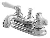 Sheridan Double Handle 4-in Centreset Bathroom Sink Faucet with Pop-Up Drain, Chrome