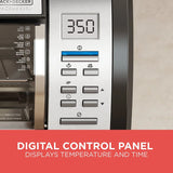 BLACK DECKER SpaceMaker Under Counter Toaster Oven, Digital Controls, Black/Stainless Steel, Fits 9-测-- Pizza or 4 Slices