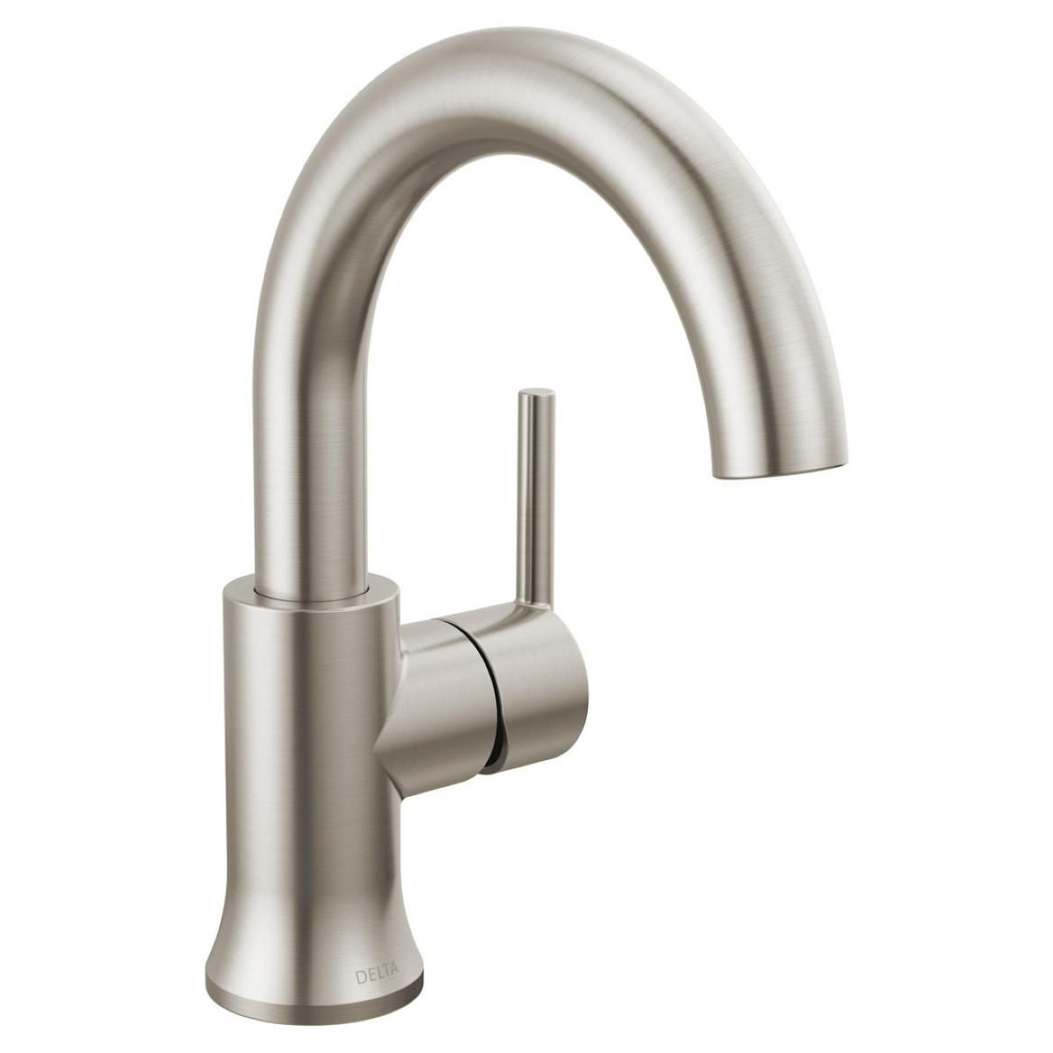 Delta 1-Handle High-Arc Lavatory Faucet, Stainless