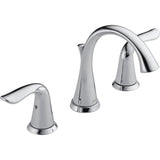 Delta Faucet Lahara Double Handle Widespread 4-16-in Centerset Bathroom Sink Faucet with Pop-up Drain, Assorted Finishes