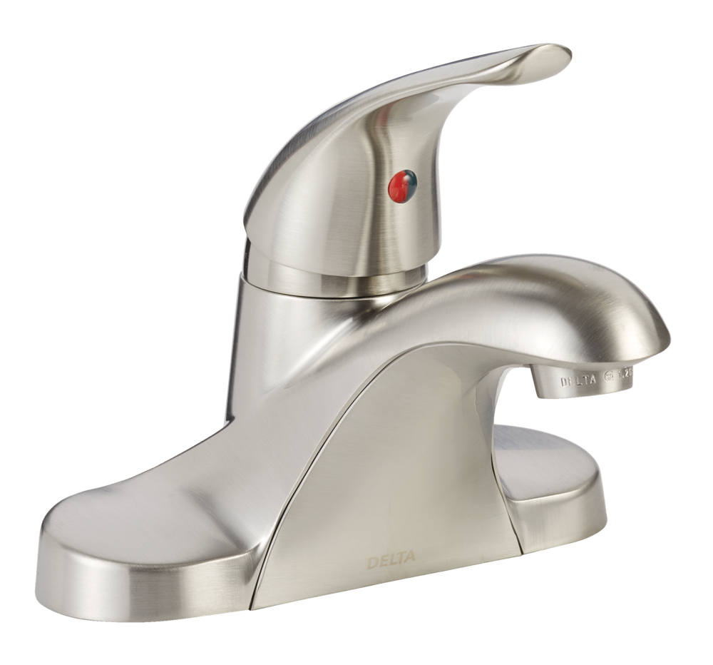 Delta Faucet Principals Single Handle 4-in Centreset Bathroom Sink Faucet, WaterSense Certified, Brushed Nickel