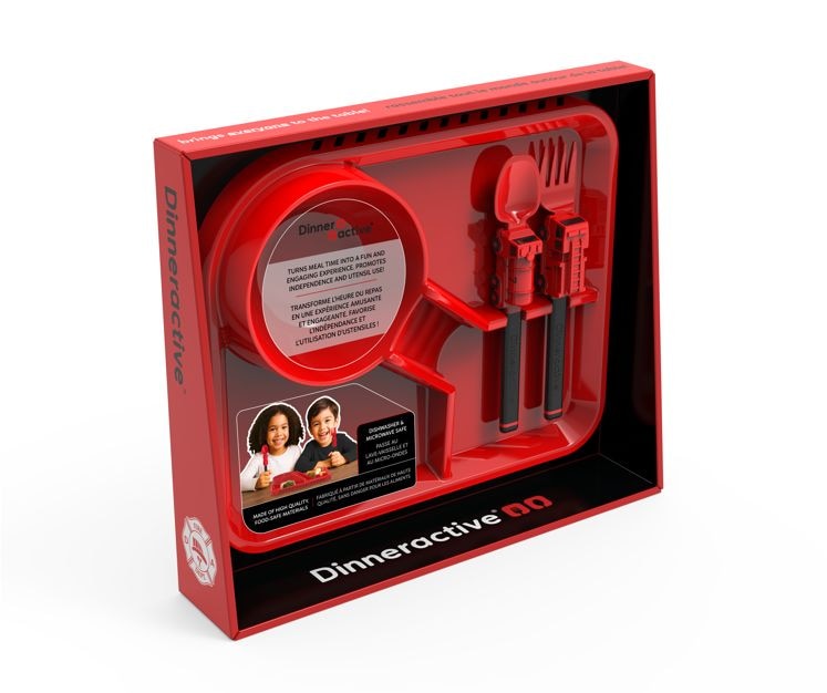Firefighter Theme Plastic Meal Tray Set, 3-pc