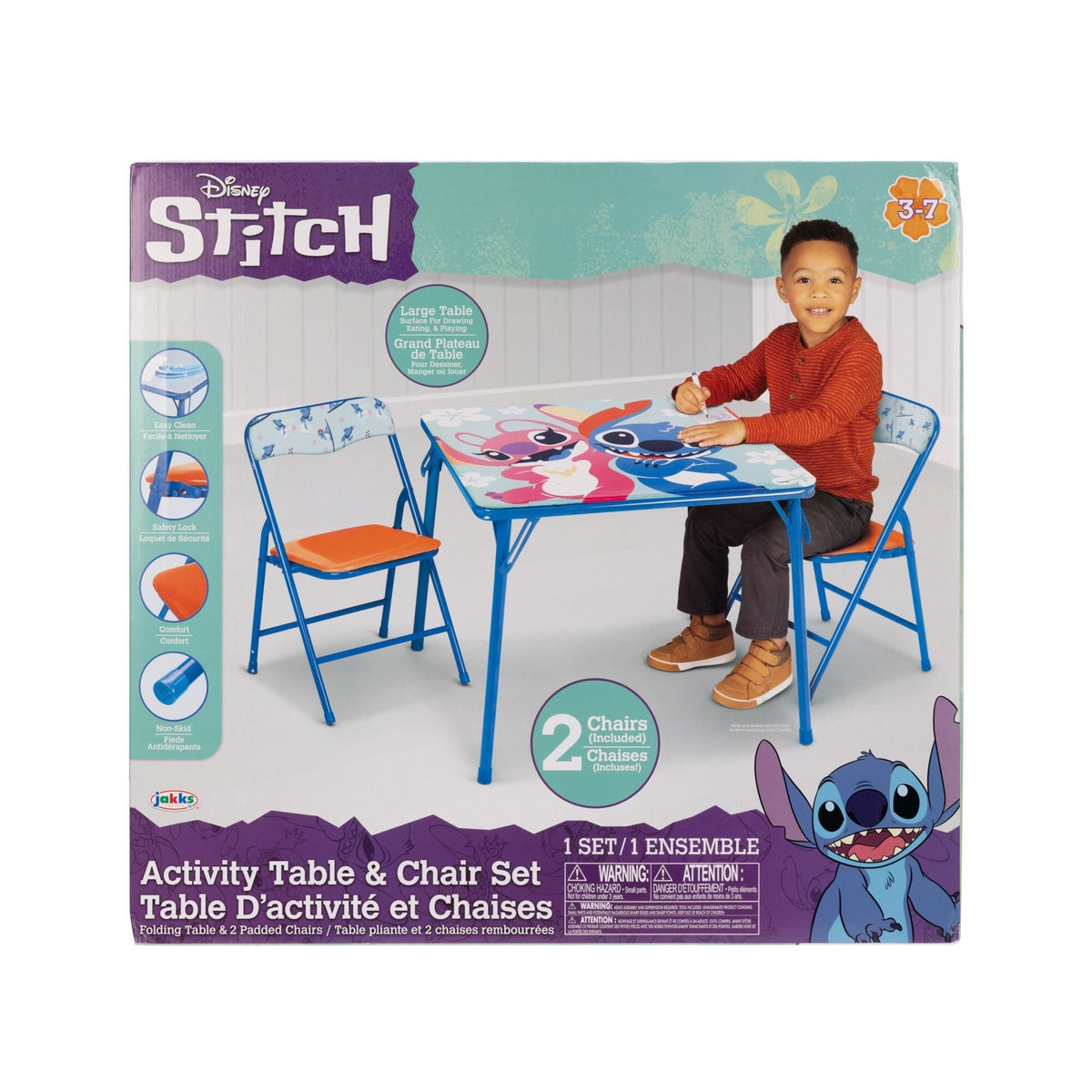 Washable Vinyl Activity Table Set, 3-pc