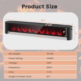 1400W Electric Baseboard Heater Convection Space Heater with Realistic 3D Flame