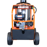 Commercial 2700 PSI 3 GPM 6.5 HP Engine Hot Water Wheeled Gas Pressure Washer