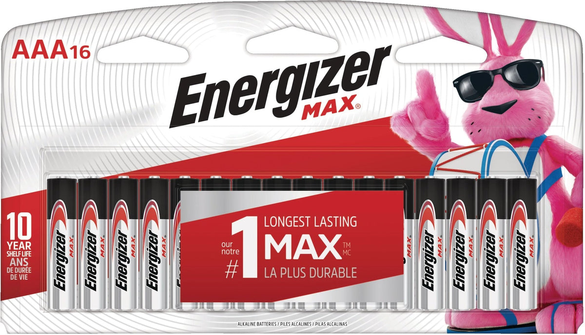 MAX AAA Alkaline Batteries, Long Lasting, All Purpose, 16-pk