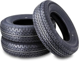 Libra Trailer Parts set of 4 Heavy Duty Trailer Tires ST205/75R15 205 75 15 10-Ply Load Range E Steel Belted Radial w/Scuff Guard