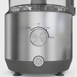 GE 550-Watt 12-Cup Food Processor with Accessories and Stainless Steel Blades, Stainless Steel