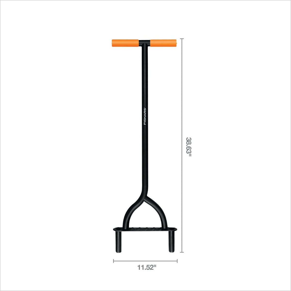 Heavy-Duty Two-Prong Extended Reach Steel Coring Aerator with T-Handle, 38-in