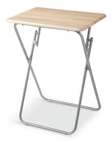 Portable Wood & Metal Folding TV Tray/Laptop/Side/End Table