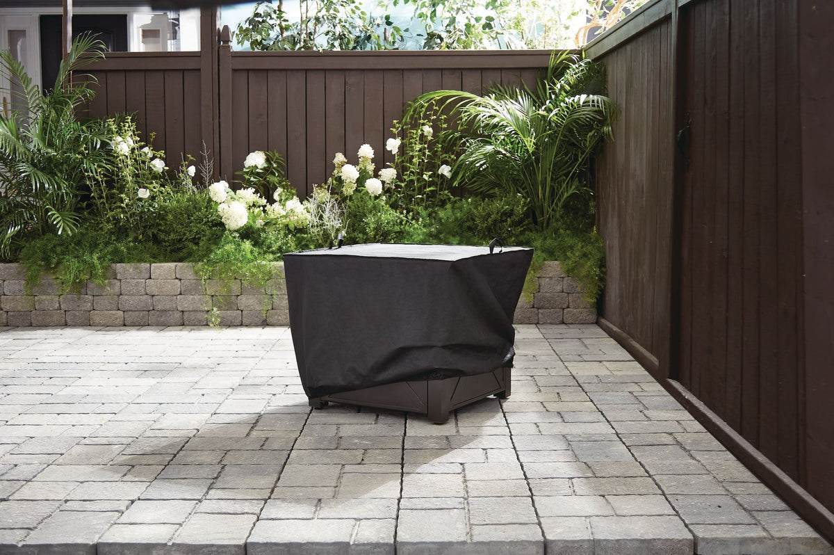 Square Heavy Duty Patio Fire Bowl/Fire Pit Cover, 31 x 31 x 24-in