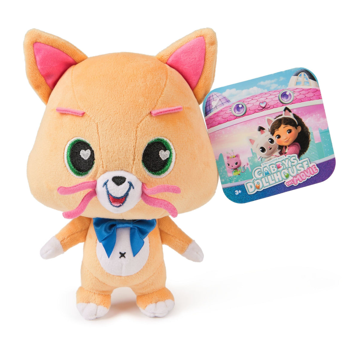 The Movie Official Plush Toy, Cat Stuffed Animal, 8-in Plush, Ages 3+