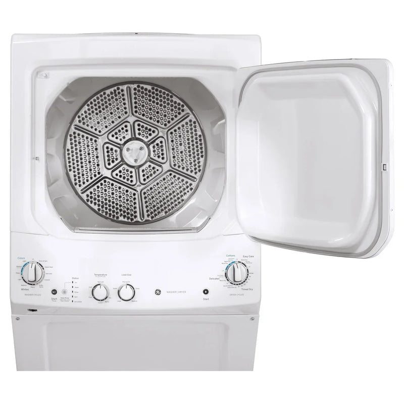 GE White 27 in. 4.4 cu. ft. Washer and 5.9 cu. ft. Dryer Laundry Centre I2125