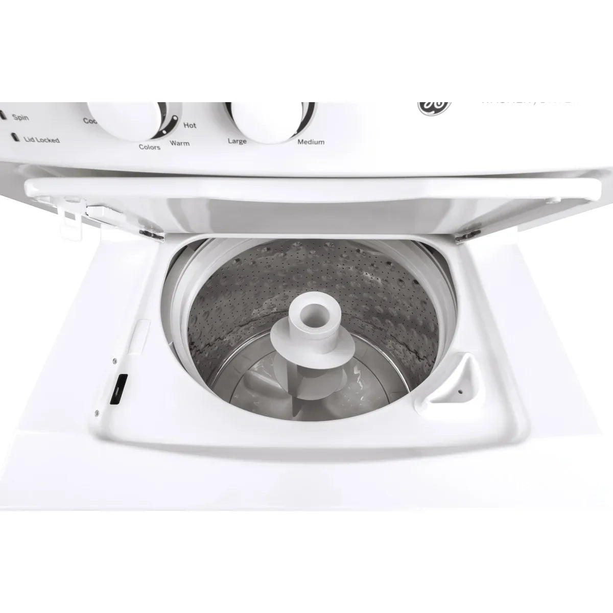 GE White 27 in. 4.4 cu. ft. Washer and 5.9 cu. ft. Dryer Laundry Centre