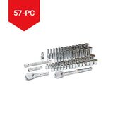 3/8-in Drive Tool Socket Set 57-pc, Chrome Plating
