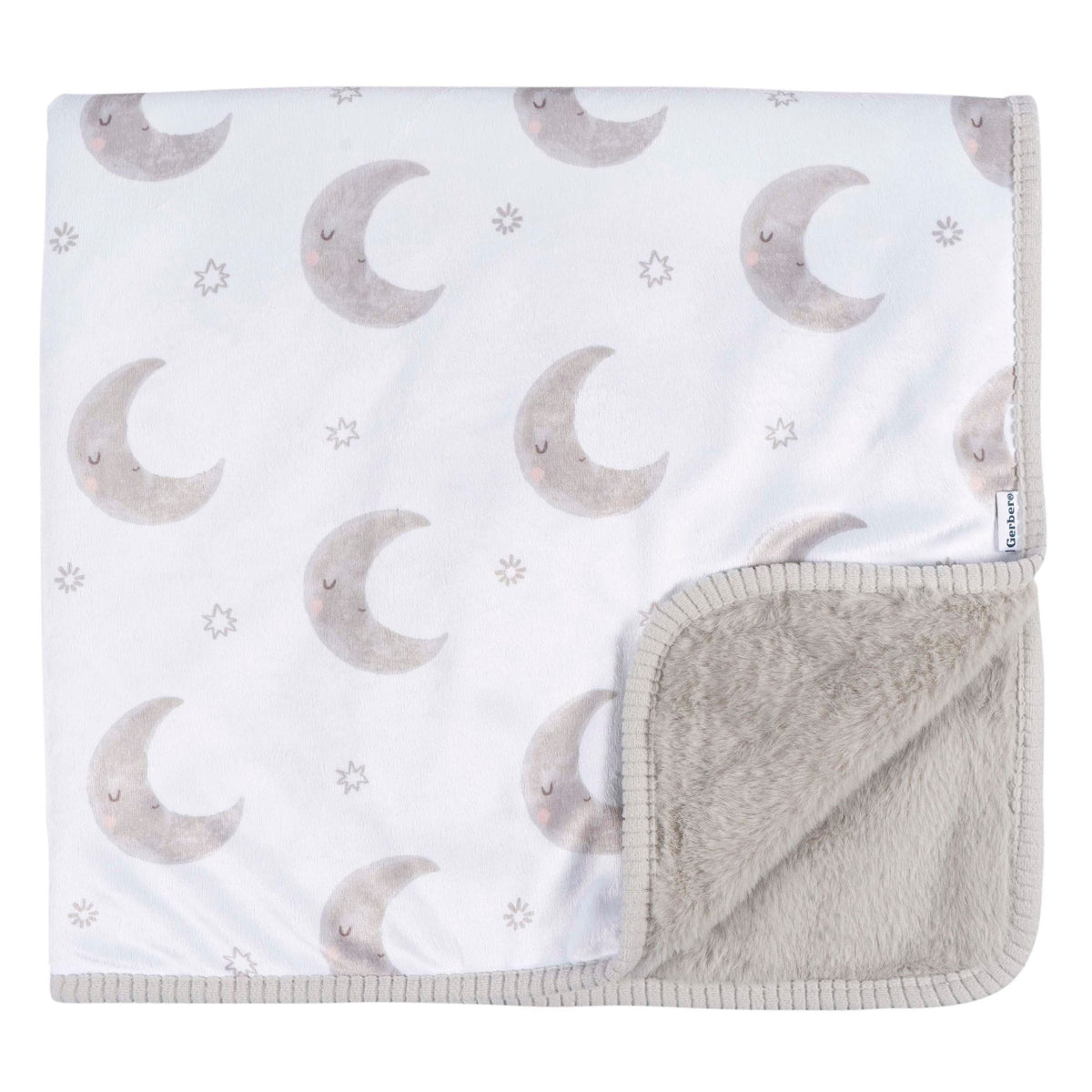 Childrenwear 2-Ply Celestial Moons Ultra-Soft Plush Blanket for Babies