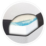 Ghostbed by Nature's Sleep 28 cm (11 in.) Gel Memory Foam Mattress with Adjustable Base