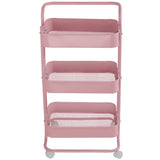 Three-Tier Utility Cart, Pink