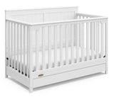 Hadley 4-in-1 Convertible Crib with Drawer, White