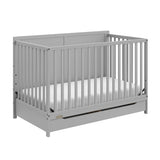 Melrose 5-In-1 Convertible Crib, Grey