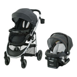 Modes Pramette Travel System with SnugRide SnugLock 35 Lite DLX Infant Car Seat, Black