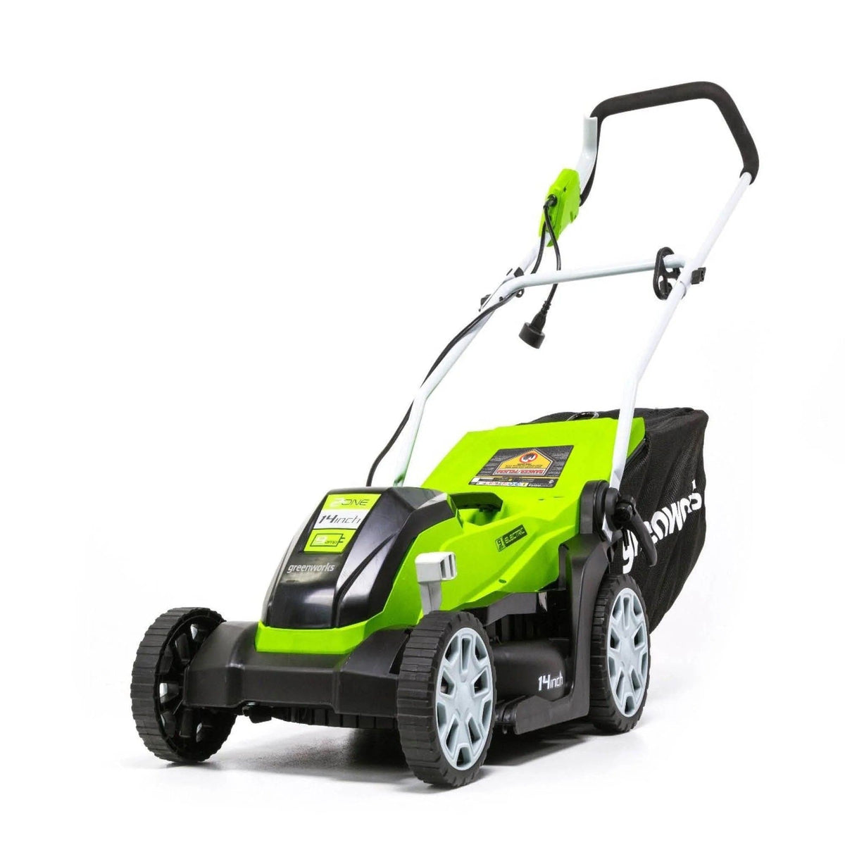 9A 2-in-1 Corded Lawn Mower, 14-in