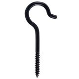 Screw Hook, 3-3/8-in, Black