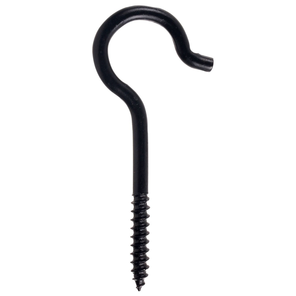 Screw Hook, 3-3/8-in, Black