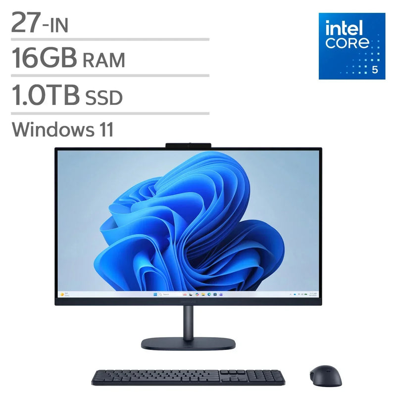 HP 27-in. All-in-One Desktop, Intel Core 5 120U - 16GB RAM, 1TB SSD M1914