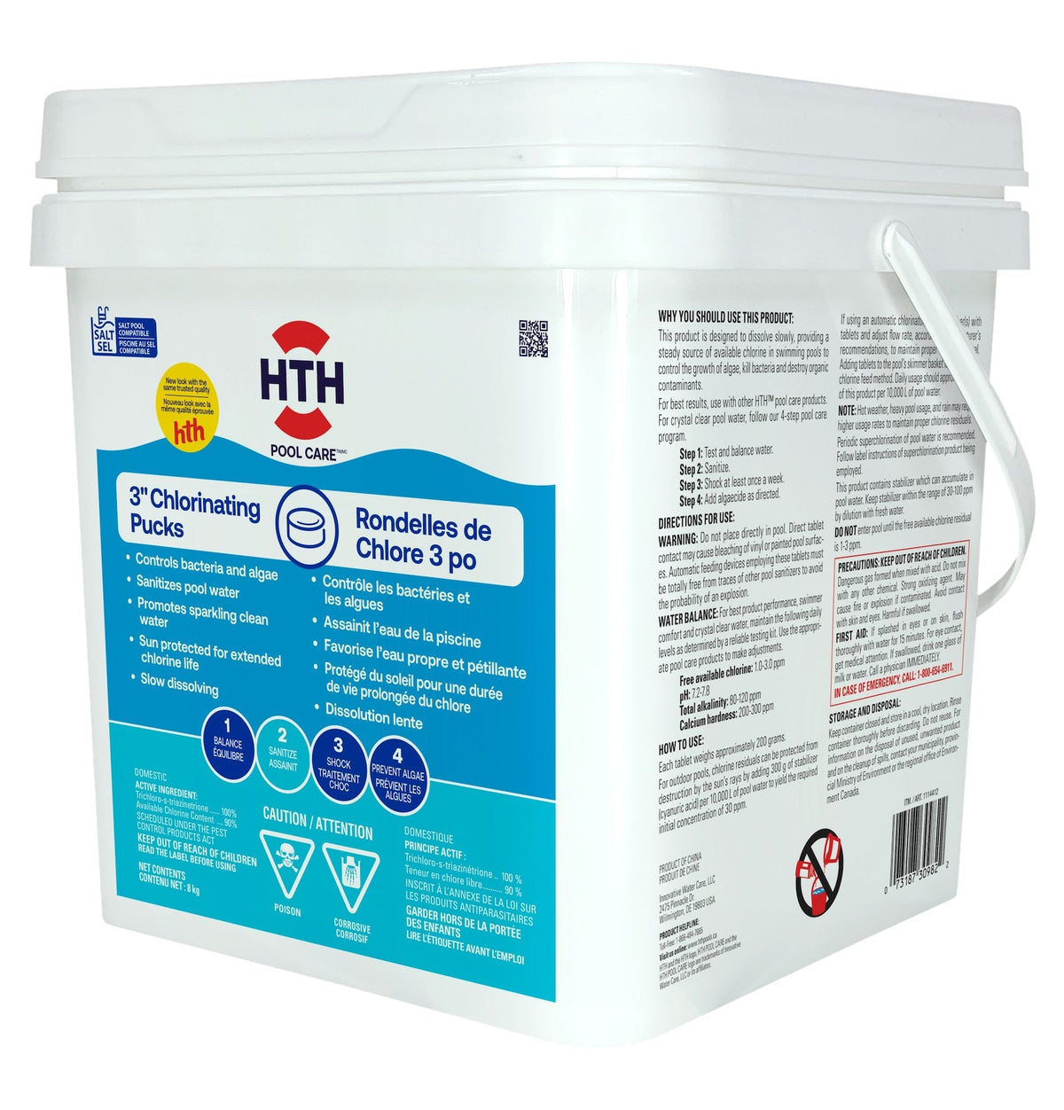 Chlorinating Pucks, 3-in, 8-kg