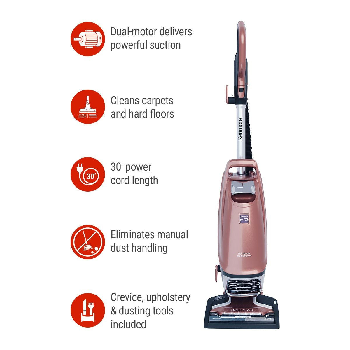 Intuition 2-Motor Bagged Upright Vacuum