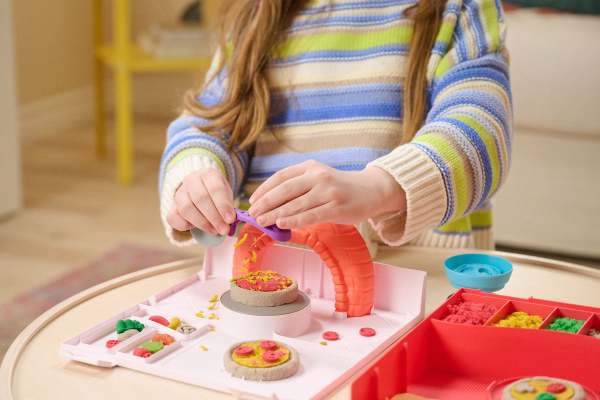 Sand 4-Colour SquishPizza Set with Rising Action