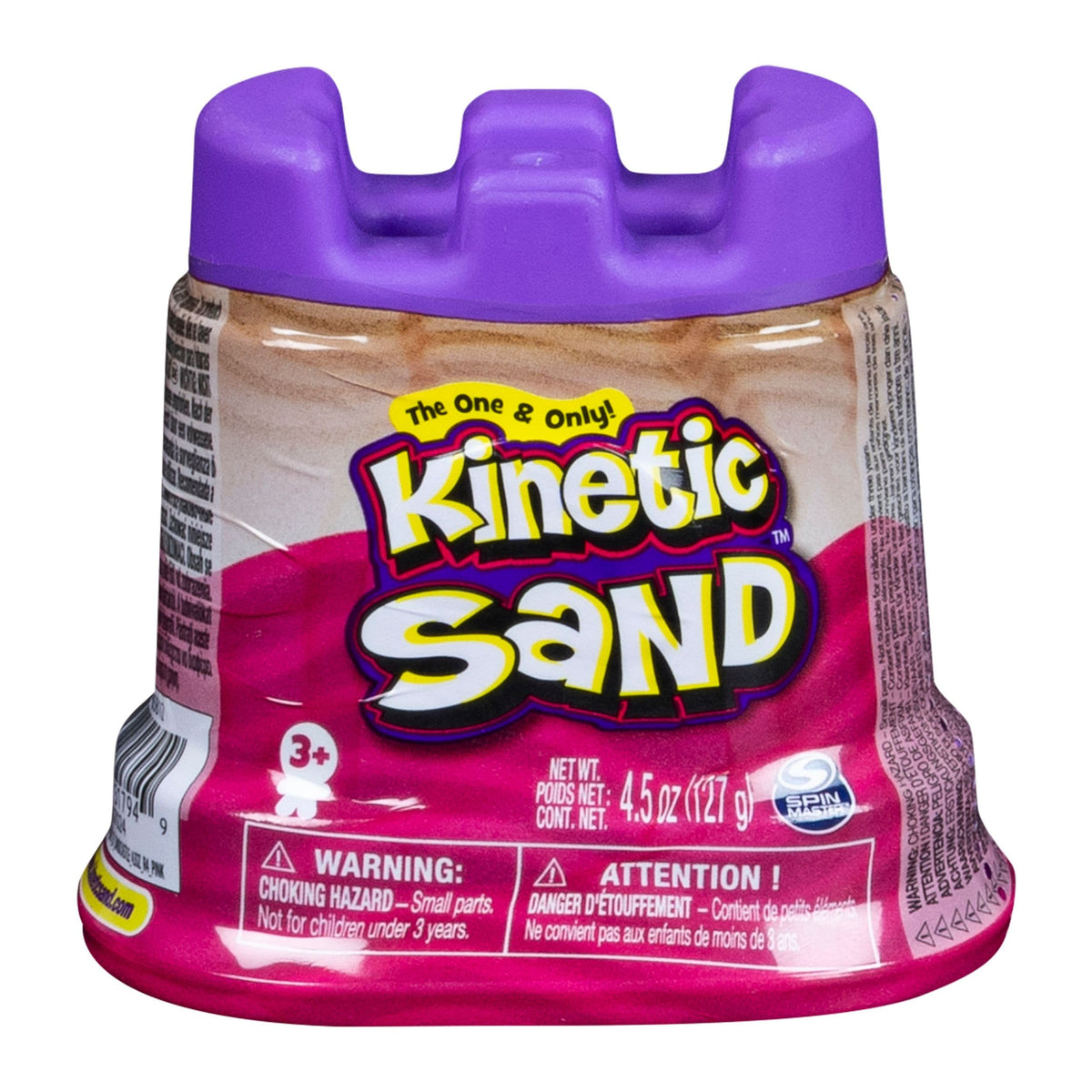 Sand Kids Moldable Play Sand & Castle Container, 4.5-oz, Assorted Colours, Ages 3+
