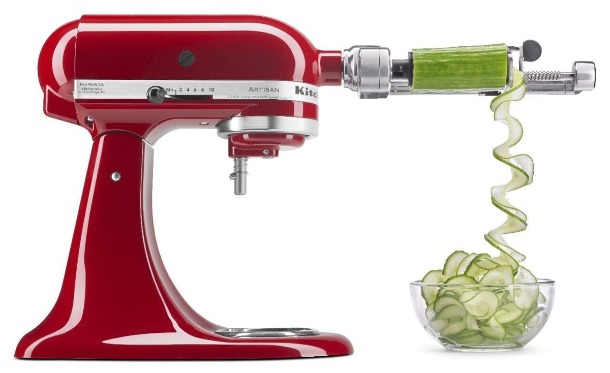 7 Blade Spiralizer Plus Stand Mixer Attachment with Peel, Core & Slice