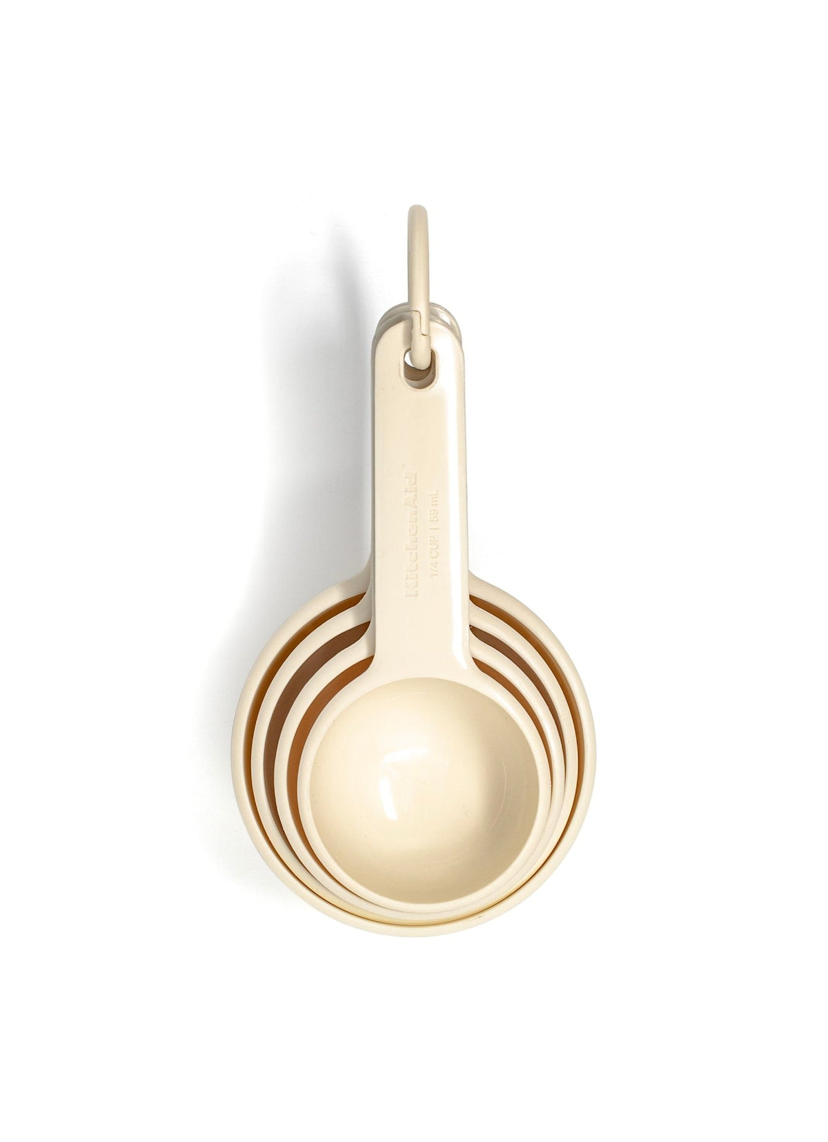Plastic Measuring Cups, Almond Cream